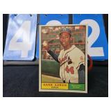 Hank Aaron topps baseball card 1961 415