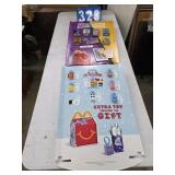 Mc Donalds restaurant toy displays