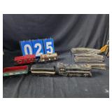 MARX train set metal Steam line O scale