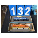 2 Athearn deisel locomotive model train