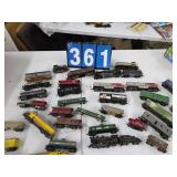 HO scale train junkyard lot