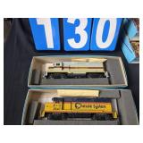 2 Athearn HO trains deisel pushers Erie Chessie