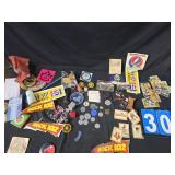 vintage greatful dead sticker planes cards tokens