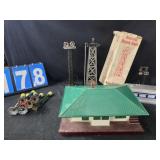 Lionel O scale train buildings station and others