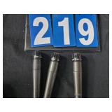 3 shure SM57 dynamic microphones