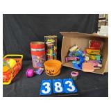 toy lot Mc Donalds pumpkin pail