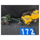 Tonka crane and grader pressed steel