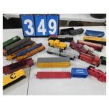 HO train car lot locomotive