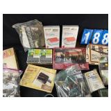 HO scale train houses bridges and parts lot