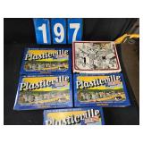 Plasticville train station lot of 5