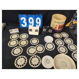 viewmaster lot vintage cartoon and christmas