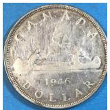 1946 Silver Dollar Canada