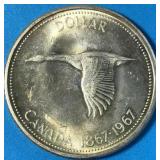 1967 Silver Dollar Canada