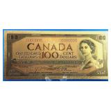 Gold Foil $100 1954
