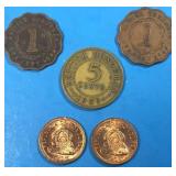 British Honduras 1956-1965 Coins