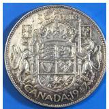 1947 50 Cents Silver Canada