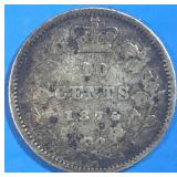 1874 10 Cents Silver Canada