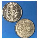 1961 & 1964 Silver Half Dollars