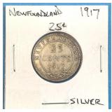 1917 25 Cents Newfoundland
