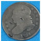 1834 10 Cents USA Capped Bust
