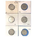 Silver 25 Cents 1919-1958