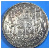 1947 50 Cents Silver Canada