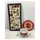 Coca-Cola: Wall Hanging (20' t)-Clock(works) & Mug