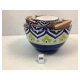 5pc 222 fifth Ceramic Santiago Nesting Bowl Set