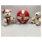 Coca-Cola Volleyball & 2 Coca-Cola Bears
