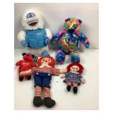 Vntg Knickerbocker Raggedy Andy and MORE