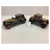 1926 Pontiac & 1927 Lincoln Diecast Car/Banks