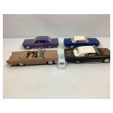 4 Model Kit Cars (as is)