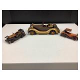 Wooden Model Cars - Largest is 10' long