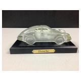 Cristal Glass Porsche w/Stand - Stand 7 1/2' long