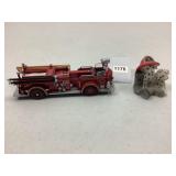 American LaFrance Firetruck (5') & Dog Figure