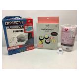 2 Crochet Kits & Piranha Dissect It