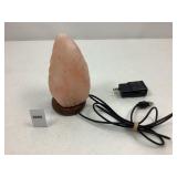 Himalayan Salt Crystal Lamp(Powers on)-6 1/2' tall