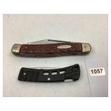 Buck Knife (Black) & DIC Stainless Knife (Brown)