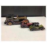 Wooden Model Cars - Largest is 10 12' long