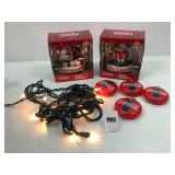2 Coca-Cola Musical Ornaments & String of Lights