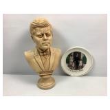 John F. Kennedy Bust - Heavy! & Plate