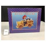 Boy w/Puppies/Wooden Fire Truck (New/Sealed Box)