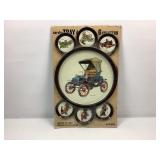 Metal Serving Tray w/6 Coasters - New in Orig Pkg