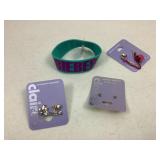Justin Bieber Wrist Band w/Tag-Body Stickers-More