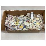 Box of Used Postage Stamps