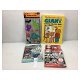 3 Velvet Posters w/Markers(NIP) Window Clings(NIP)