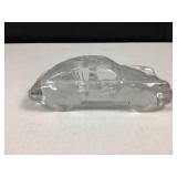 Glass/Crystal Porsche car/paperweight -6 1/2' long