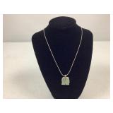 925 Silver Necklace with Jade? Pendant