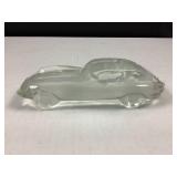 Glass/Crystal Jaguar car/paperweight - 7' long