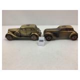 1937 Packard V12 & 1936 Cord Diecast Car/Banks